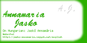 annamaria jasko business card